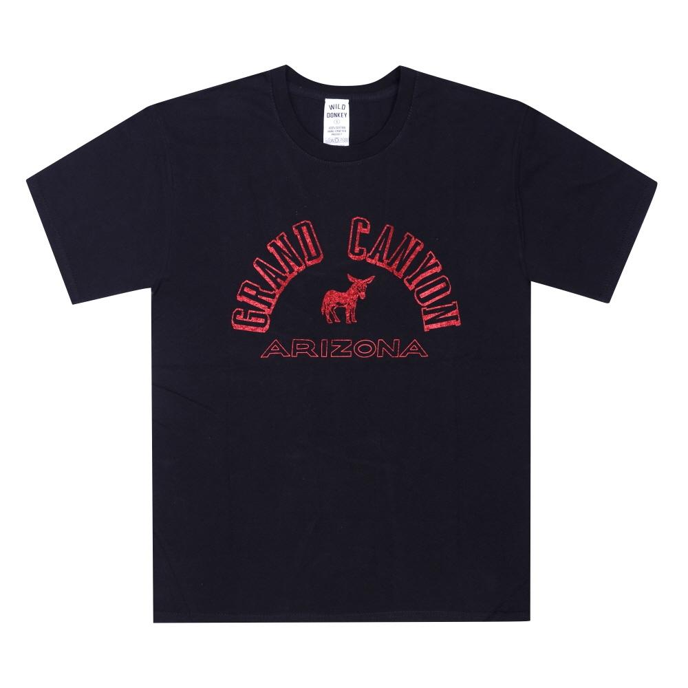 Wild Donkey Grand Canyon Unisex T shirT T Grand Canyon Black T-GRAND CANYON BLACK (S)