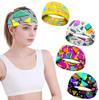 Retro Fashion Print Breathable Sports Headband for Travel, Parties, Yoga, and Running