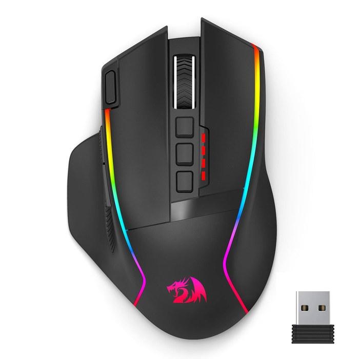 Redragon M915WL Wireless Gaming Mouse, 16000 DPI, Black