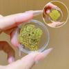 Pure Gold "Princess Luck" Phone Sticker – Wealth & Treasure Gold Leaf Design for Prosperity & Fortune