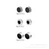 Unisex Roman Great Wall Magnetic Titanium Steel Stud Earrings - No Piercing Required