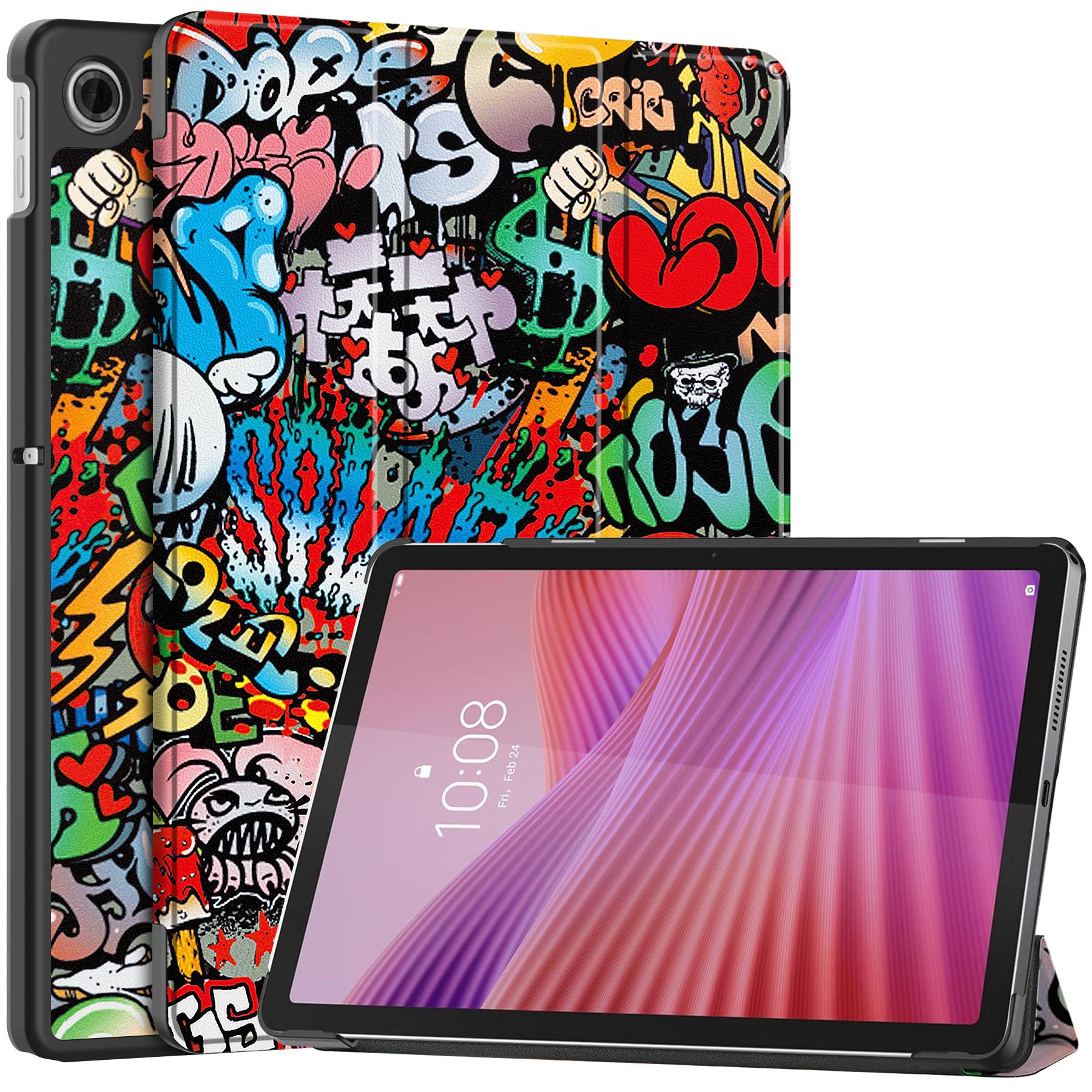 

Для Lenovo Tab TB311FU Pro Чохол з принтом, шкіряна підставка, чохол для планшета Graffiti