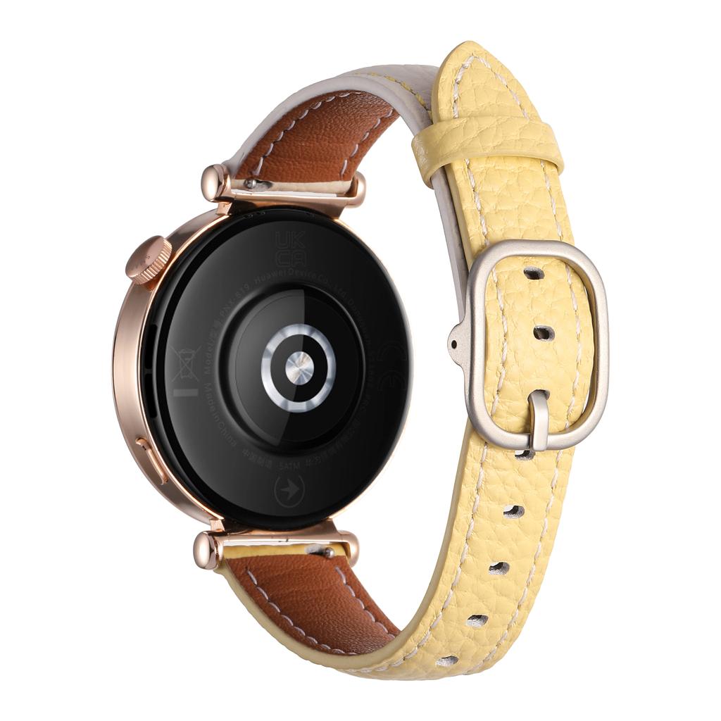 18mm Watch Band For Huawei Watch GT 5 Pro 42mm/GT 5 41mm/GT 4 41mm/Garmin Venu 3S ,Genuine Cow Leather Smartwatch Strap