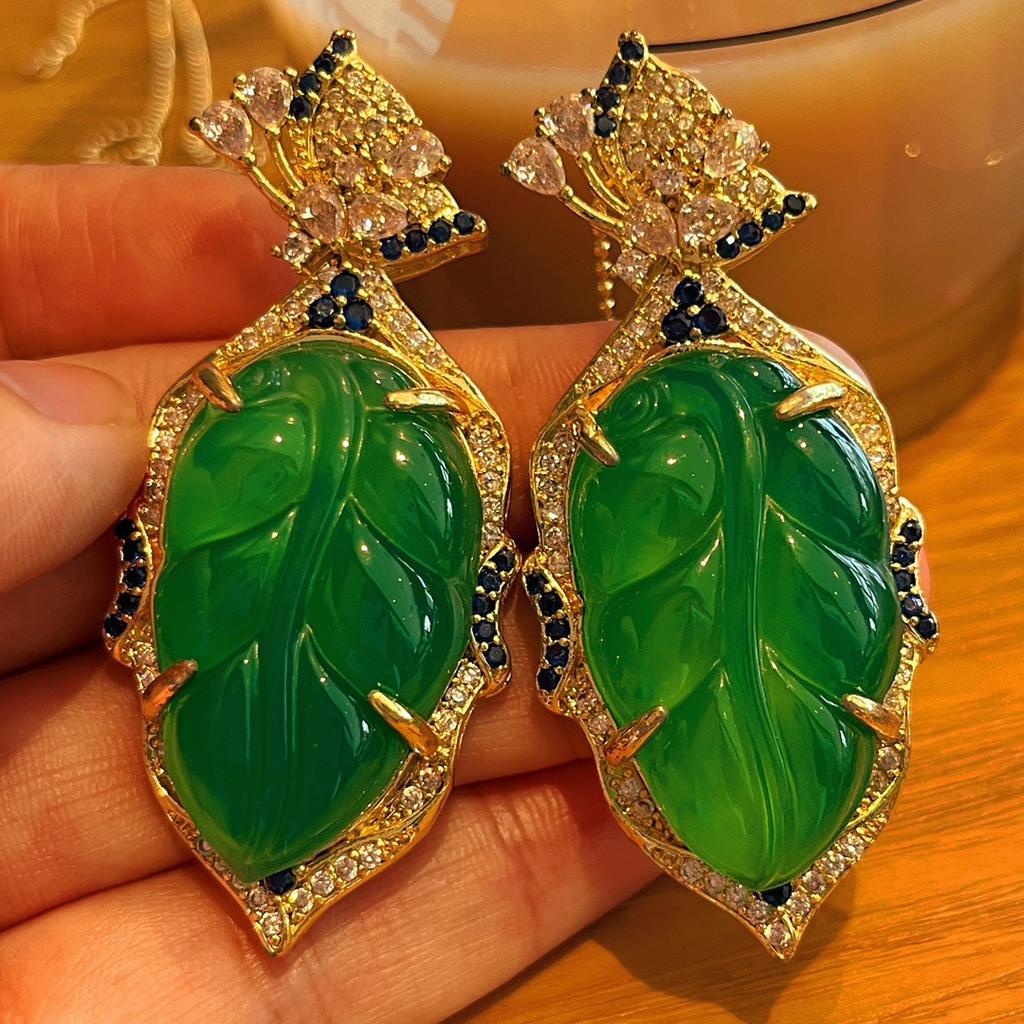 Full Green Yang Green Natural Agate Green Chalcedony Pendant Female, Real Shot Fidelity