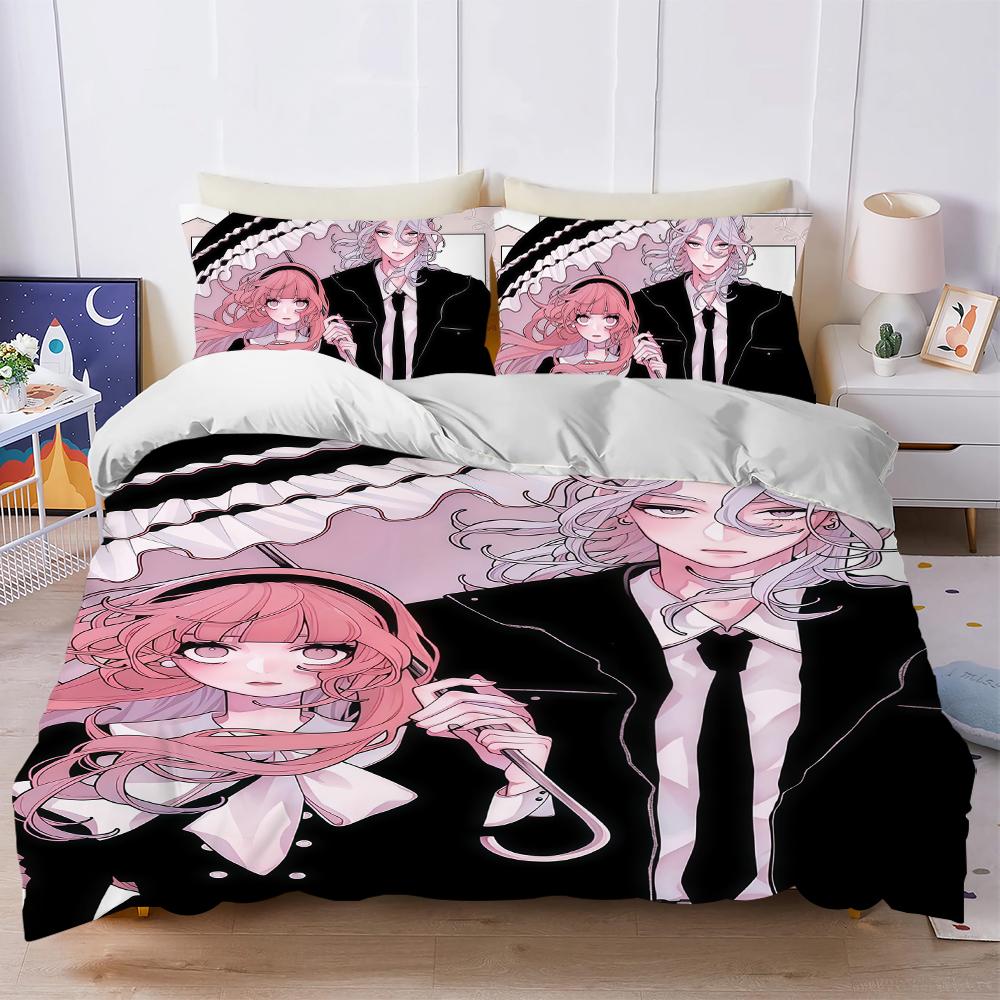

Fall in Love You False Angels Duvet Cover Set Soft Wash Bed 3 Piece Summer Comfortable Student Dormitory Home Baby Bedding Best (135x200cm)