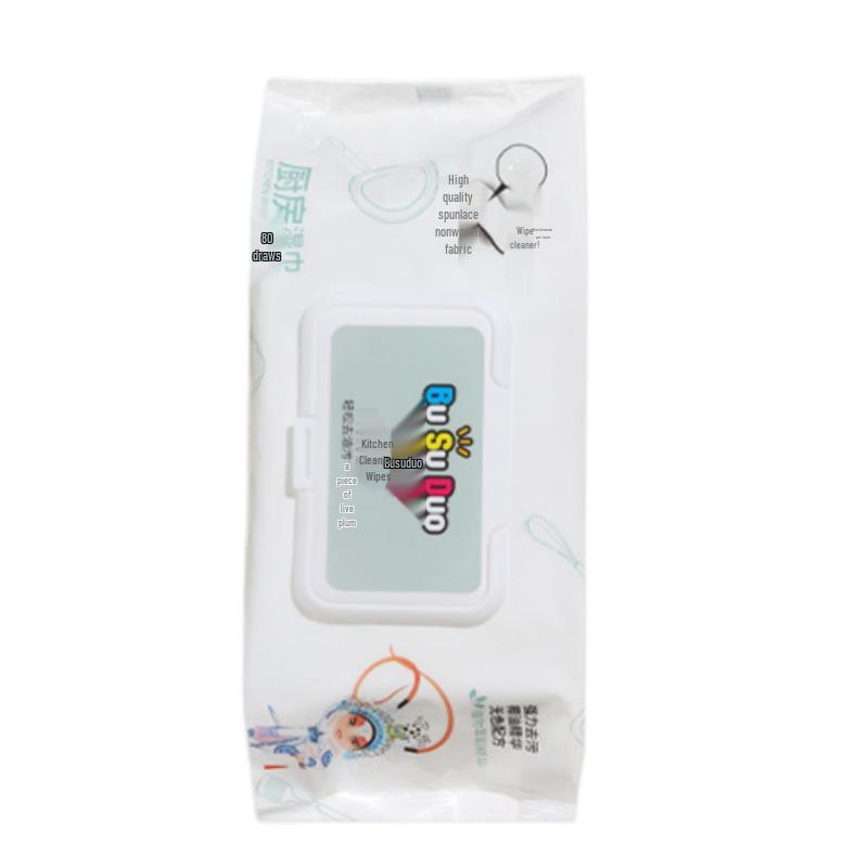 Thick Kitchen Degreasing & Stain-Removal Wipes for Range Hoods