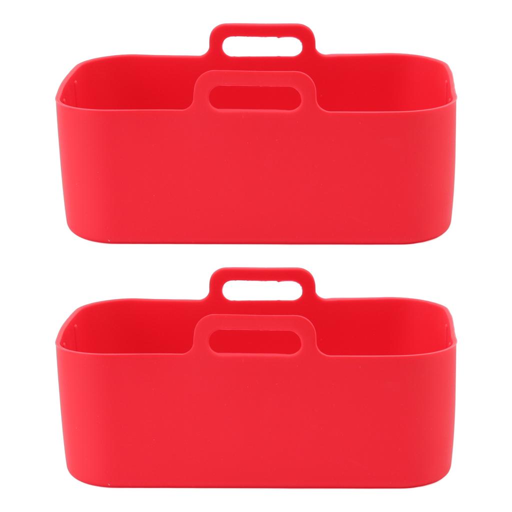 Silicone Air Cooker Pot for Ninja DZ201 Foodi 8QT Dual Fryer With Brush and Clip Cooking