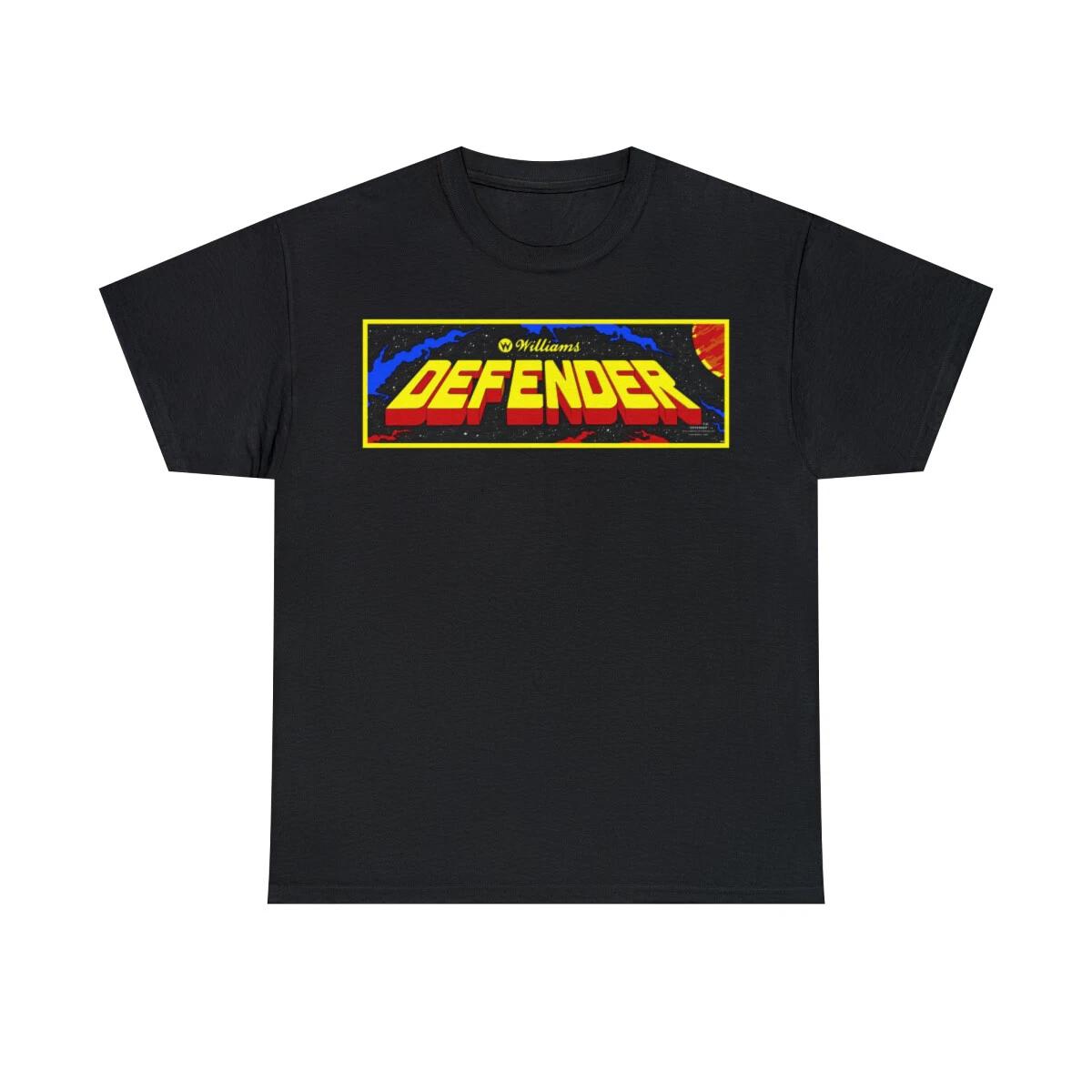 Defender Classic Video Arcade Game Unisex Heavy Cotton Tee M