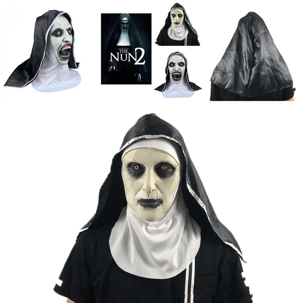 The Conjuring 2 Horror Nun Latex Mask Costume For Halloween Cosplay Party Props