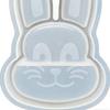 Resin Tray Molds 2 Pieces Easter Ornaments Epoxy Art Craft Rabbit Egg Shaped Trinket Tray Mold for Holiday Wedding Party Table