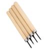 4pcs Wood Carving Knife Manual Sharpener Rubber Stamp Knives Carving Tools Set