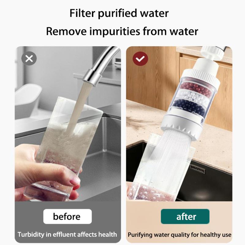 Multilayer Filter Anti Splash Faucet Nozzle Universal Kitchen Tap Extender Household Water Treatment Accessories