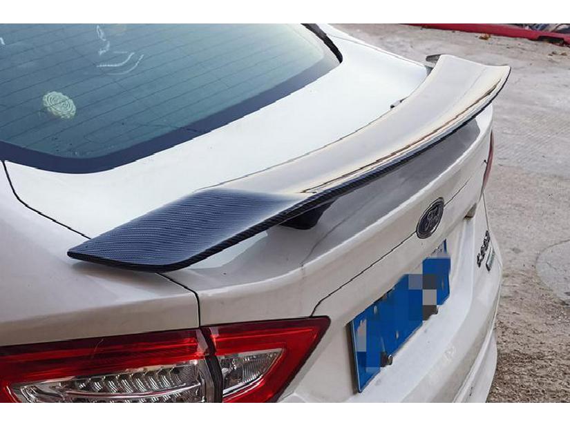 ABS Carbon Fiber Texture No-Drill Rear Spoiler for GT Sports Cars - B Style Airplane Wing