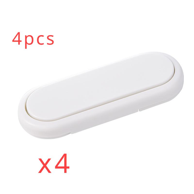 4pcs Children's Infant Wardrobe Short Lock Cabinet Door Double Lock Child Safety Lock Anti-4 Protection Invisible Button Lock