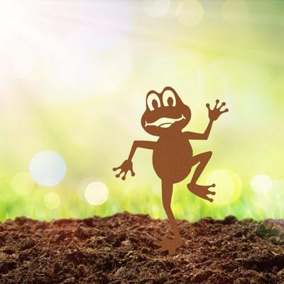 Metall Frosch Silhouetten Gartendekoration Hofpfähle Frosch Gartendekoration Metall Silhouetten Hofpfähle Silhouette Pfähle Kunst