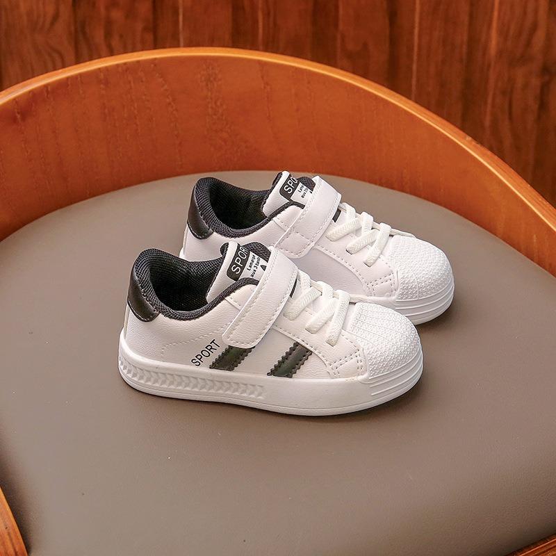 Spring Baby Walking Shoes, Children's Kindergarten White Shoes, Infant Footwear, Toddler Sneakers, Boys' & Girls' Breathable Shoes.