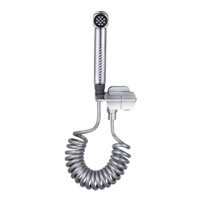 Submarine Bright Silver Piano Key Bidet Valve Set