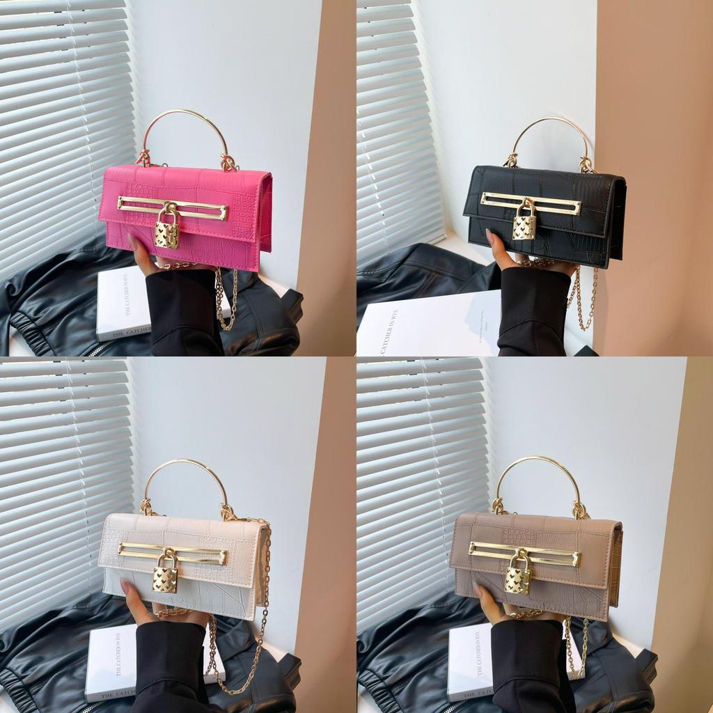 Vintage Single Shoulder Bag With Pu Material For Womens Daily Use