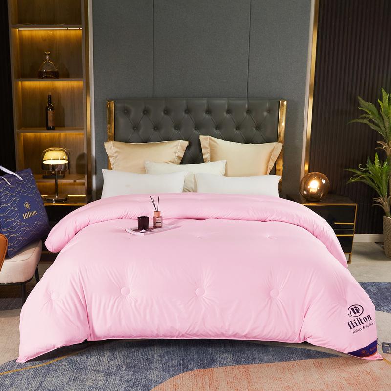 Hilton Hotel Style Silk Cotton Quilt - Elegant & Lightweight for Spring, Summer, Autumn