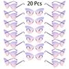 20 Pcs Rimless Butterfly Shaped Sunglasses Women  New In Fashion Multicolor Decor Sun Glasses Trendy Stylish Lady Shades
