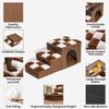 Luxury 3-Step Folding Cat Stairs Handcrafted Sustainable Plaid Design Removable Washable Storage Condo High Beds Sofas Modern