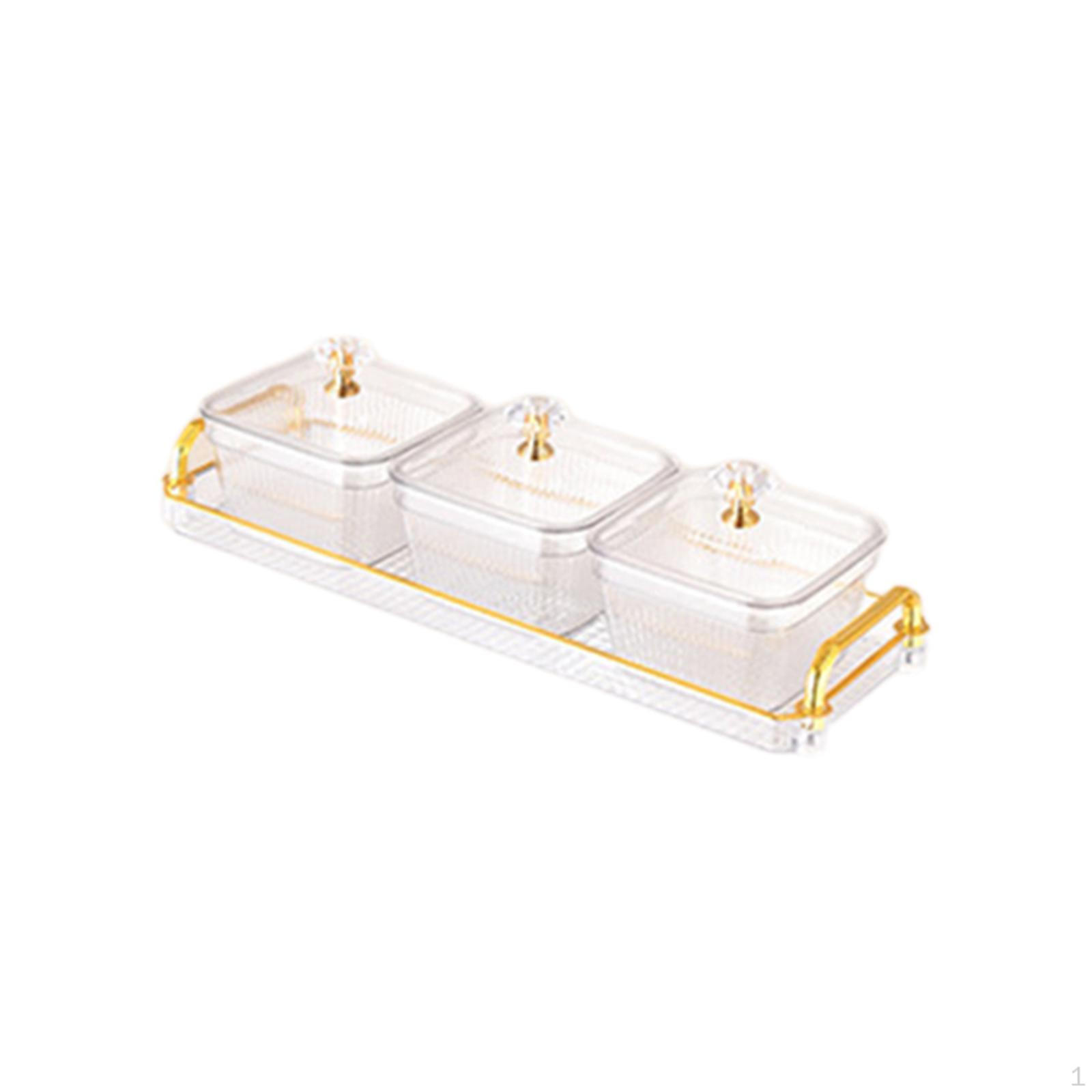 

Фруктовая тарелка с защитной крышкой 3 Grids