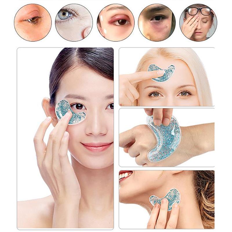 Gel Eye Bag Patch Reusable Gel Eye Ice Pack  Cold Eye Patches Reusable Gel Eye Cooler Heater Patches Relieves Puffiness