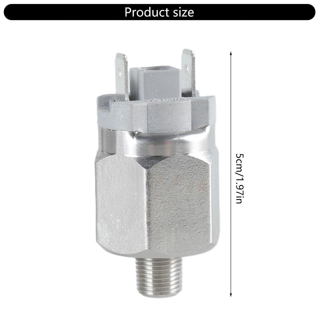 Practical Adjustable Diaphragm Pressure Switches Thread Sturdy Stainless Steel Constructions for Daily Casual Use