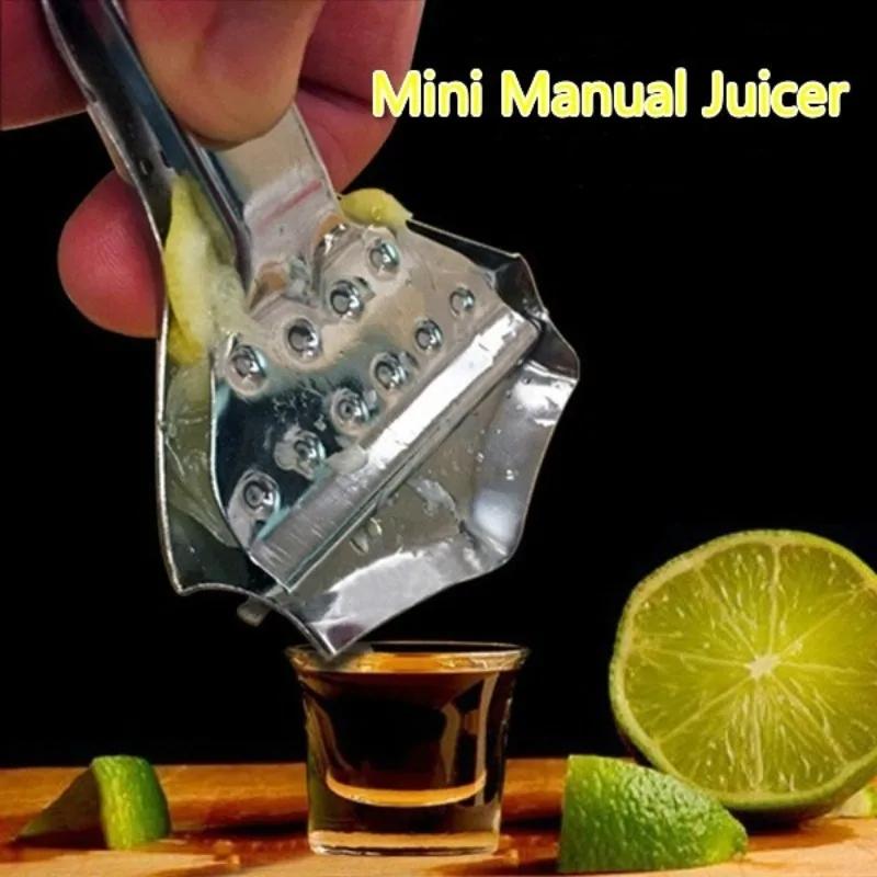 Practical Stainless Steel Fruit Vegetable Cut Machine Mini Juicer Lemon Squeezer Suitable Hand Pressing Fruit Kitchen Bar Tools