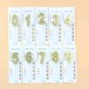 New Creative Suction Card Silver Three-dimensional Birthday Numbers 0-9 Cake Candles Children's Adult Party Decoration Candles
