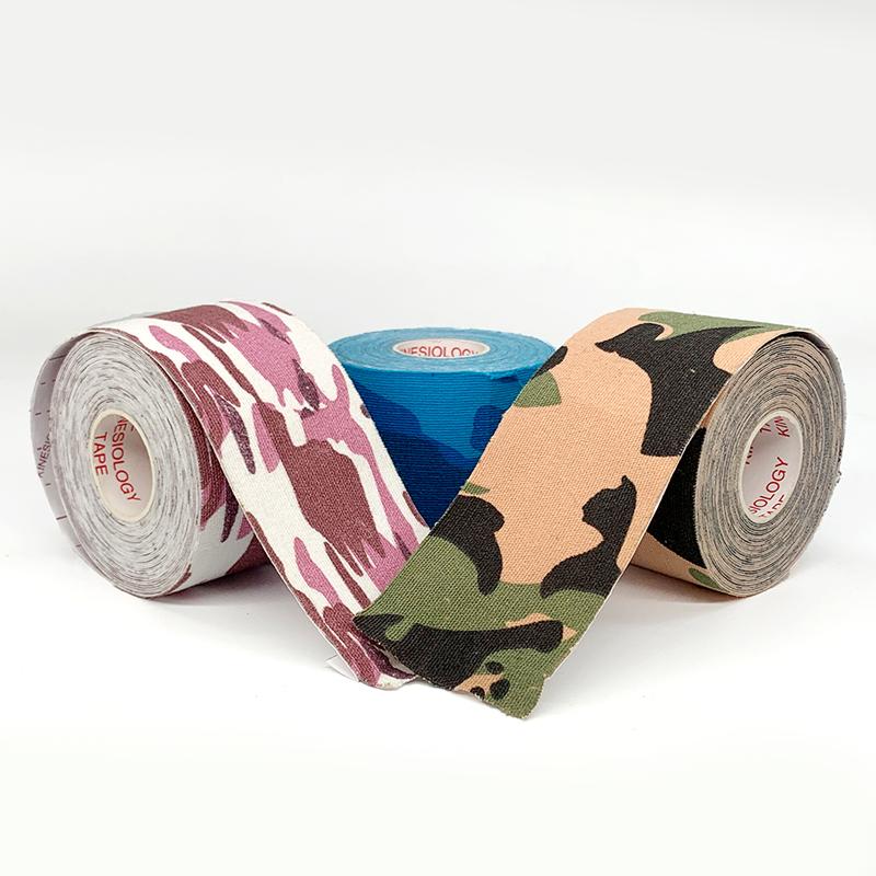 2-inch Waterproof Soft Cotton Sports Muscle Relief Tape for Physical Therapy and Exercise 5 Meters