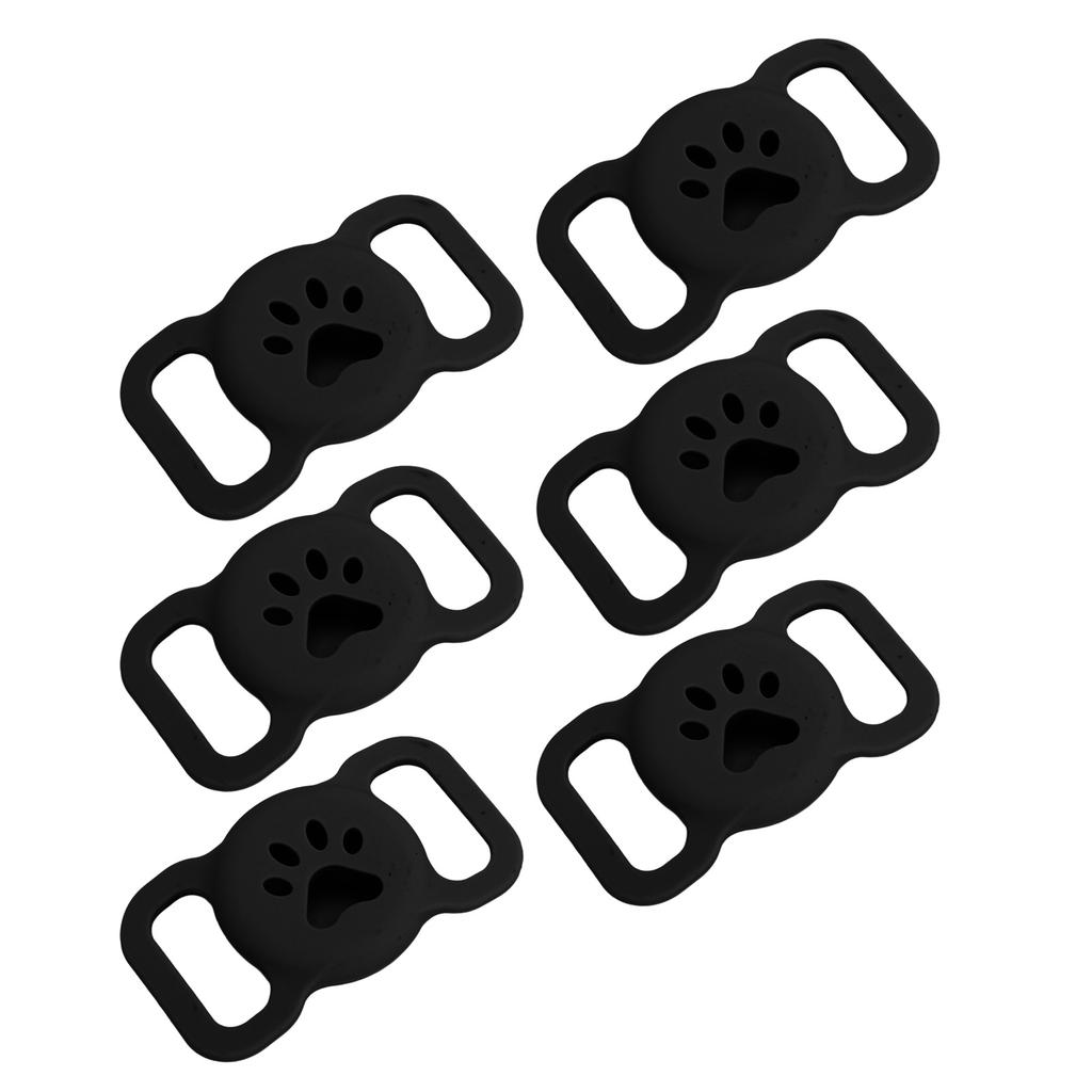 6pcs Pet Collar Holder for Airtag Silicone Anti Lost Protective Cat Collars Case for Cat Dog Pet