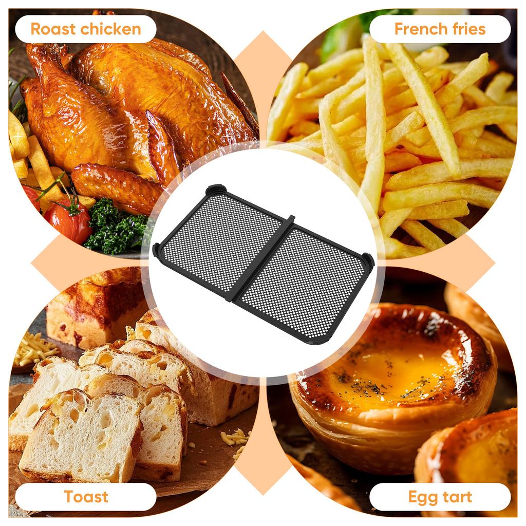 Air Fryer Splash Guard Reusable Silicone Airfryer Splash Pad Effective Grease Splatter Shield Baking Accessories for Ninja AF500