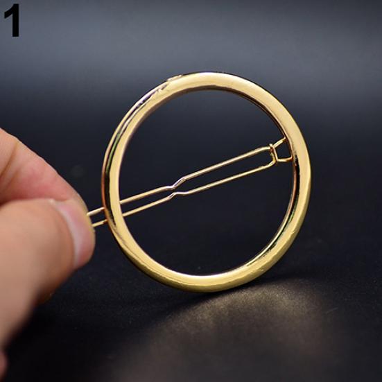 Women's Fashion Elegant Round Shape Hair Accessories Hair Clip Hairpin Jewelry