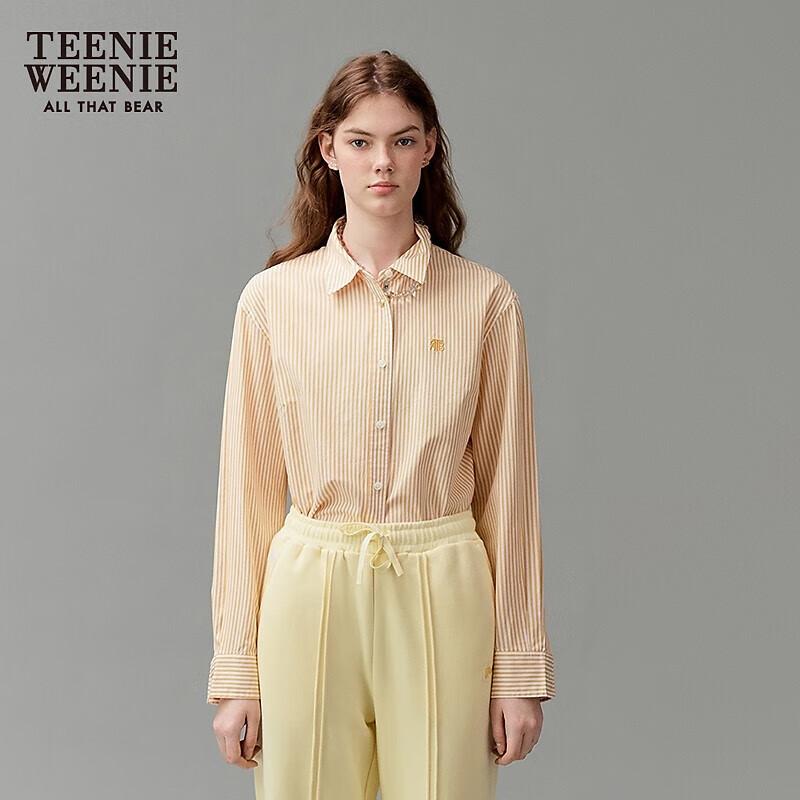 Teenie Weenie Women s Striped Embroidered Shirt M