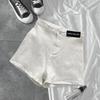 Tight-fitting Stretch High-waisted Denim Shorts for A Small Group of Skinny Spice Girls