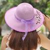 Summer Foldable Hat Women's Big Brimmed Sunscreen Hat Sun Hat Vacation Big Brimmed Cool Hat