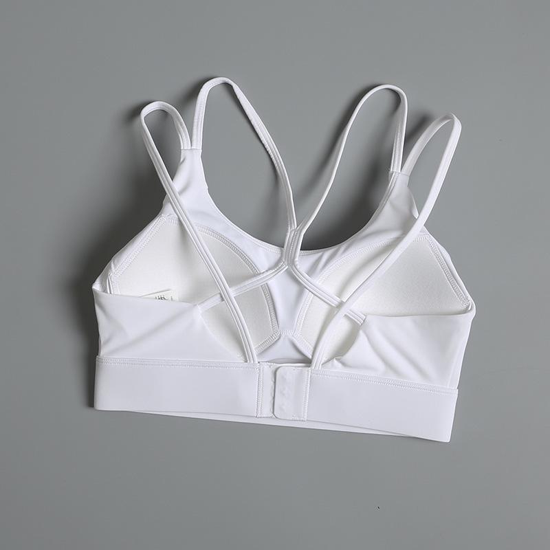 Women's Shockproof Sports Bra - High-Intensity Yoga and Running Vest with Beautiful Back Design