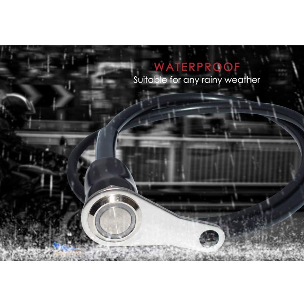 Motorcycle Handlebar Switch ATV Bike LED Headlight Fog Light Switch Waterproof Overload Protection Blue