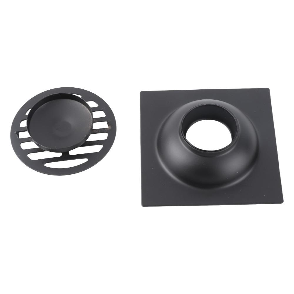 Black Shower Drain Odor Proof Sewer Drain Antique Bathroom Drain Balcony