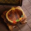 Enamel Color Transfer Beads Separated Beads Peace and Joy Bracelet Women's Retro High-end Jewelry Bracelet
