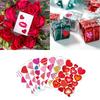 Heart Shaped Stickers Pack of 24 Love Decorative Stickers Valentines Stickers for Kid Love Stickers Gift for DIY Cards