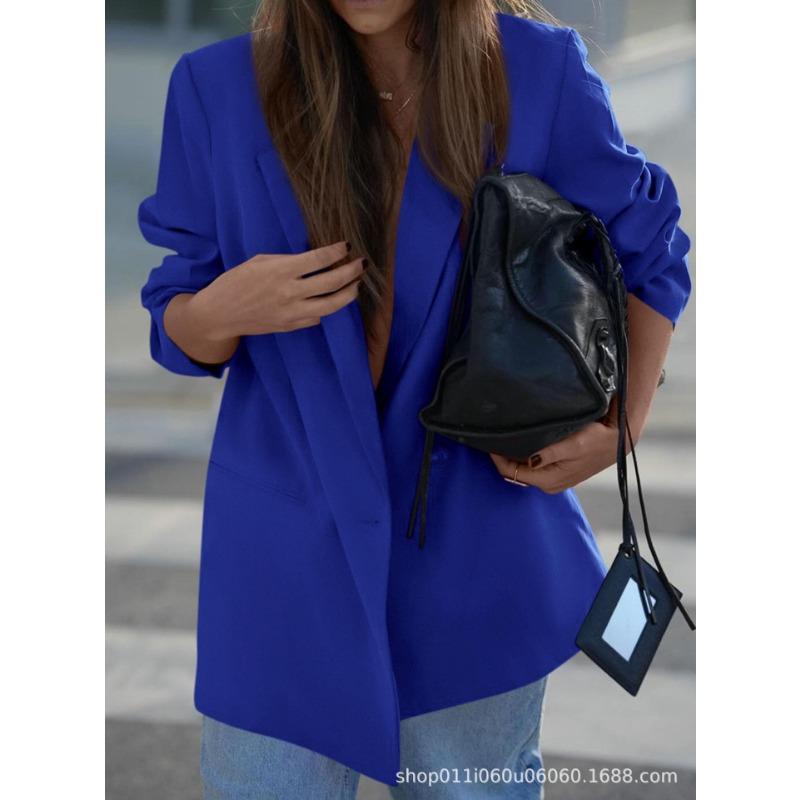 Women S Casual Loose Fit Blazer Commute Versatile Outerwear