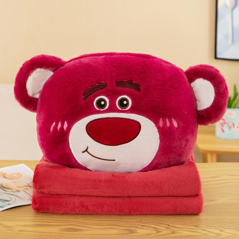 Car Throw Pillow Blanket Dual-purpose Two-in-one Office Multi-function Lunch Break Air Conditioner Quilt Plush Toy Throw Pillow