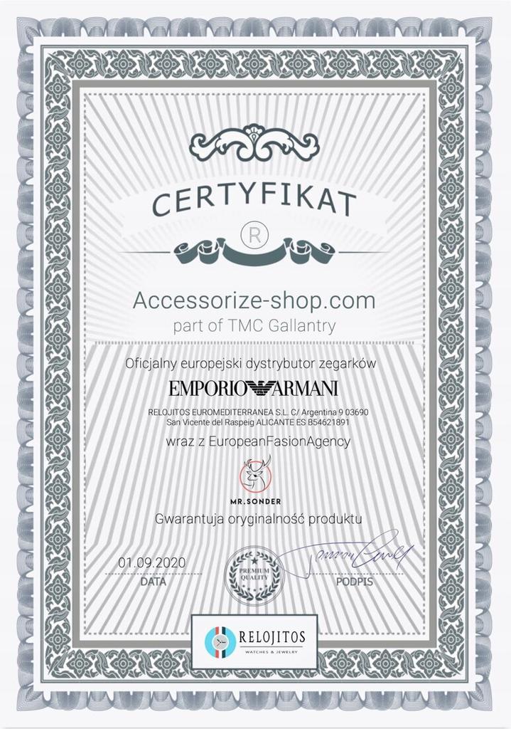 Zegarek ARMANI AR11411. Kwarcowy, Kolor niebieski. Mężczyzna.