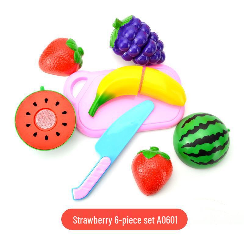 Children's Pretend Play Kitchen Set: Fruit & Veggie Cutting Toy