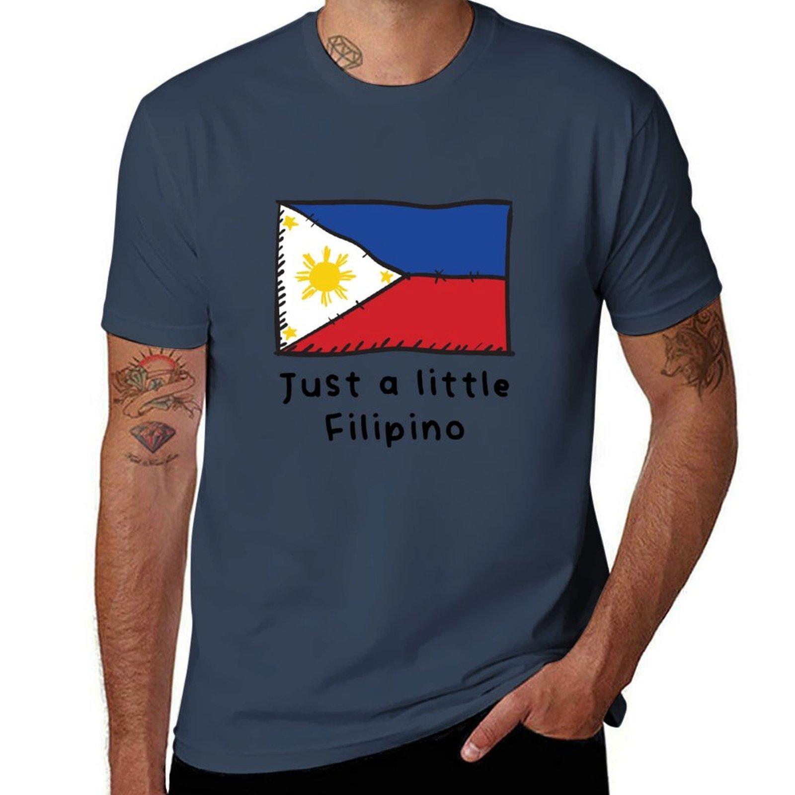 Just A Little Filipino Funny Cute Philippines Flag TShirt man t shirts for men t shirts with prints TShirt S