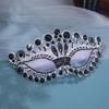 Rhinestones Masquerade Mask Eye Mask with Rhinestones Decoration For Women Halloween Costume Accessory