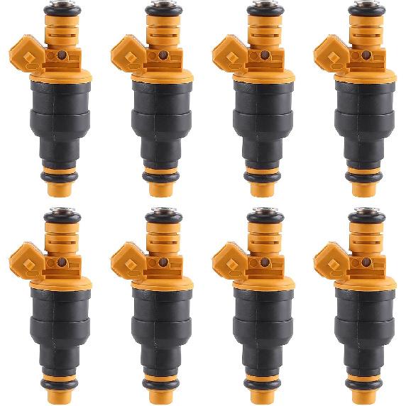 0280150943 Set of 8 Fuel Injector Compatible with F150 F250 F350 E150 E250 E350 4.6L 5.0L 5.4L 5.8L, Slakerbe 0280150939 0280150909 F0TED5B