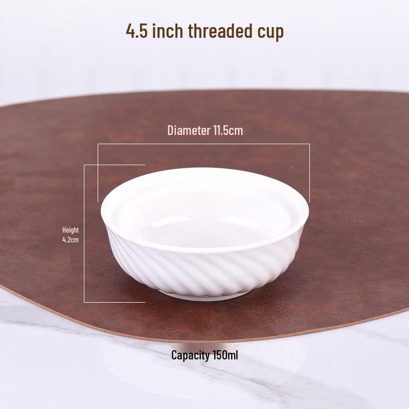 Ruhan 4.5-inch Ceramic Lidless Stew Bowls - 8 Pack